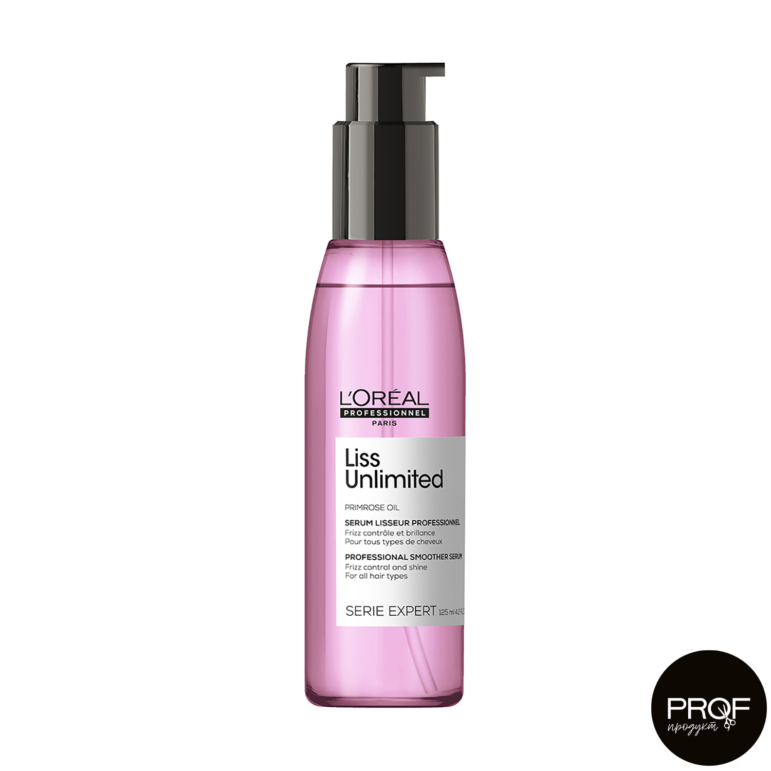 Термозахисна олійка L'Oreal Professionnel Serie Expert Liss Unlimited для розгладження неслухняного волосся, 125 мл